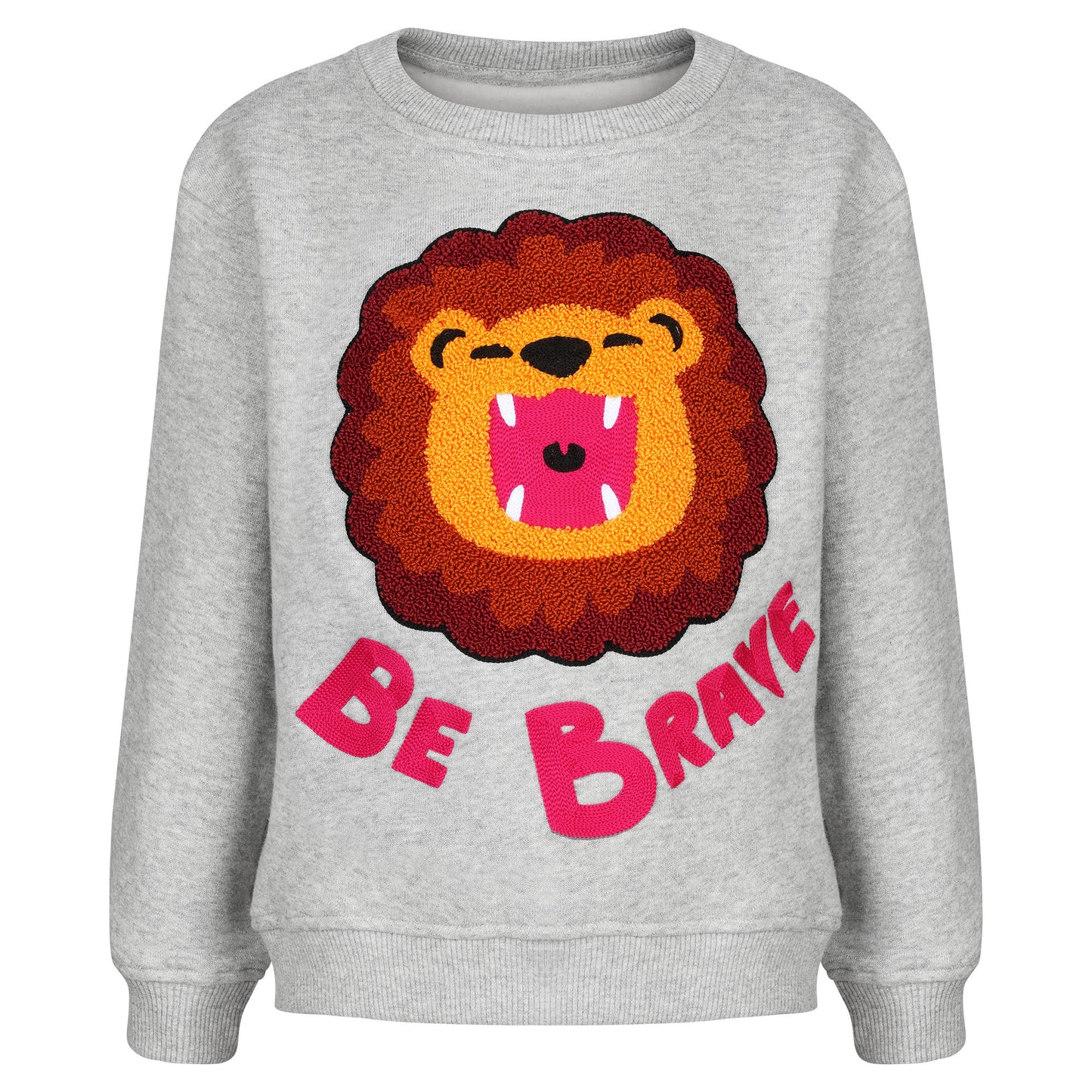 KIDS SWEATSHIRT LION Grey Melange
