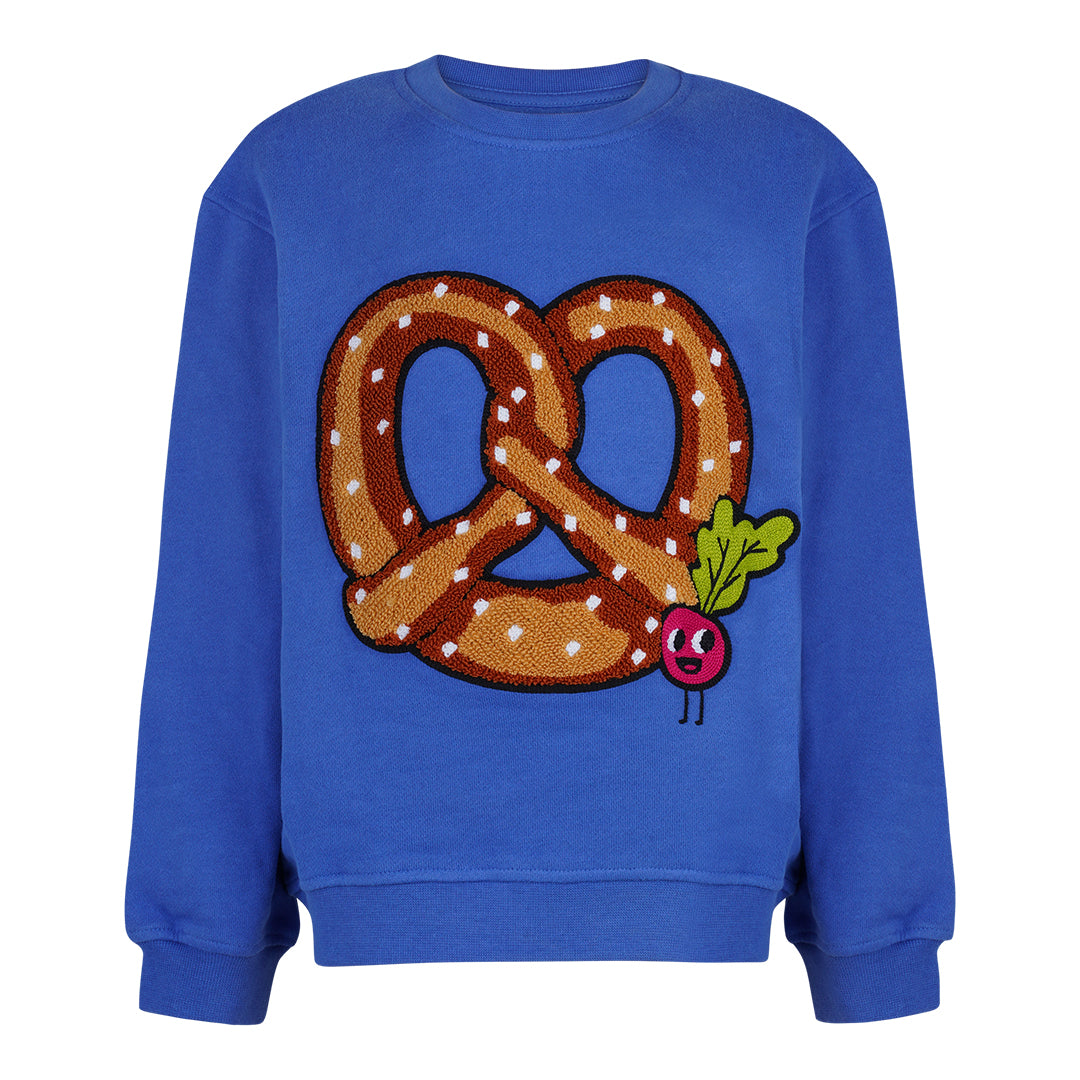 KIDS SWEATSHIRT PRETZEL Royal Blue