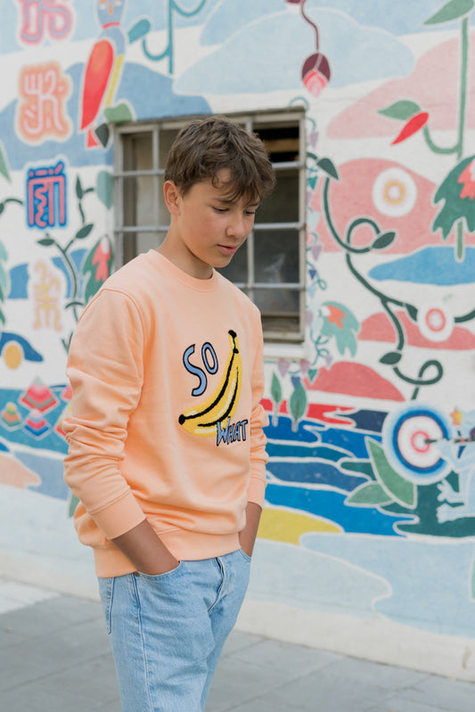 KIDS SWEATSHIRT BANANA Koralle