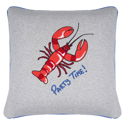 KISSENBEZUG LOBSTER Grau meliert