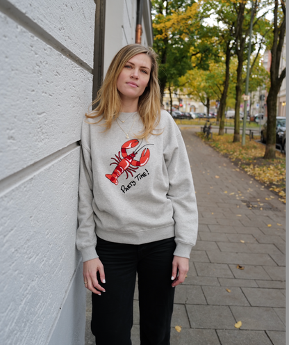 SWEATSHIRT ADULT LOBSTER Grau meliert