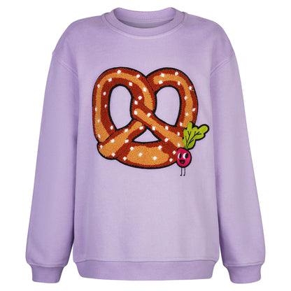 Kids SWEATSHIRT PRETZEL Lavendel