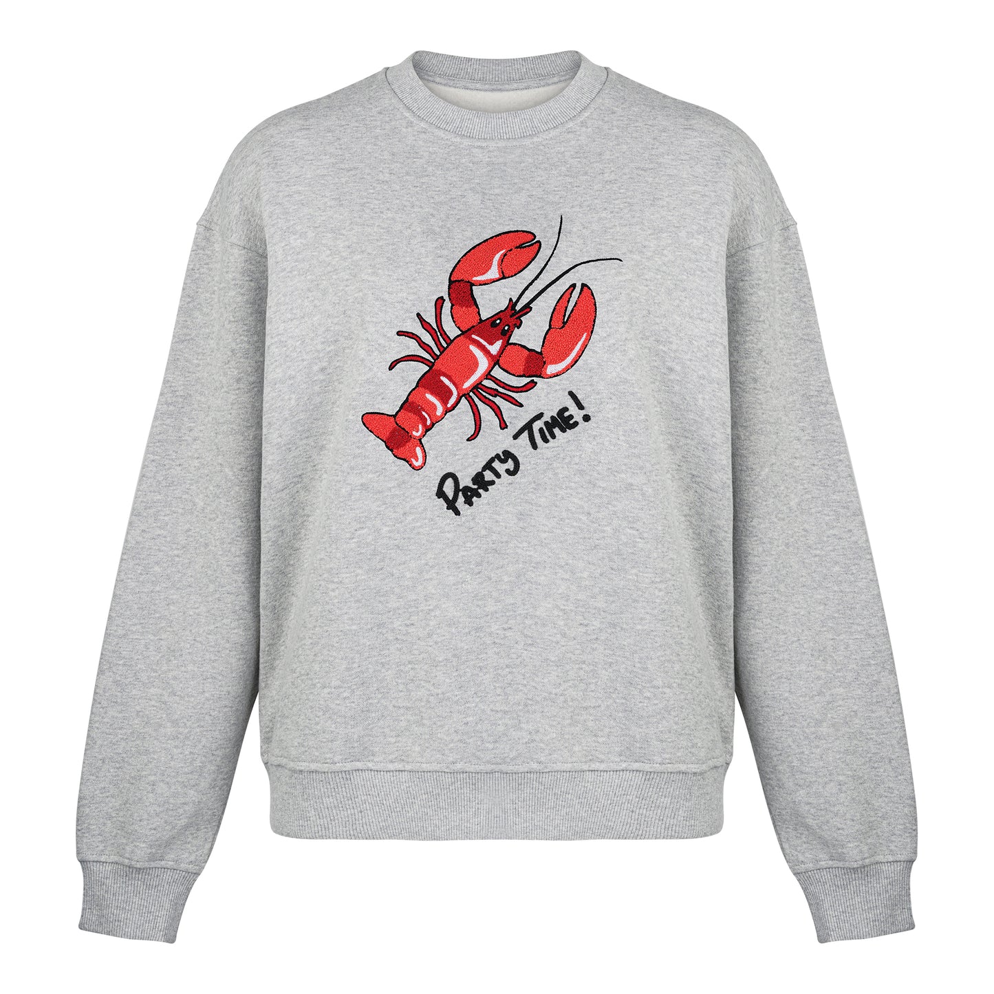 SWEATSHIRT ADULT LOBSTER Grau meliert