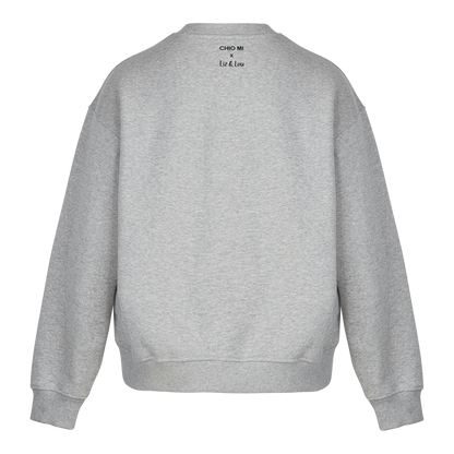 SWEATSHIRT ADULT LOBSTER Grau meliert