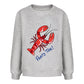 KIDS SWEATSHIRT LOBSTER Grau meliert