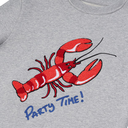 KIDS SWEATSHIRT LOBSTER Grau meliert