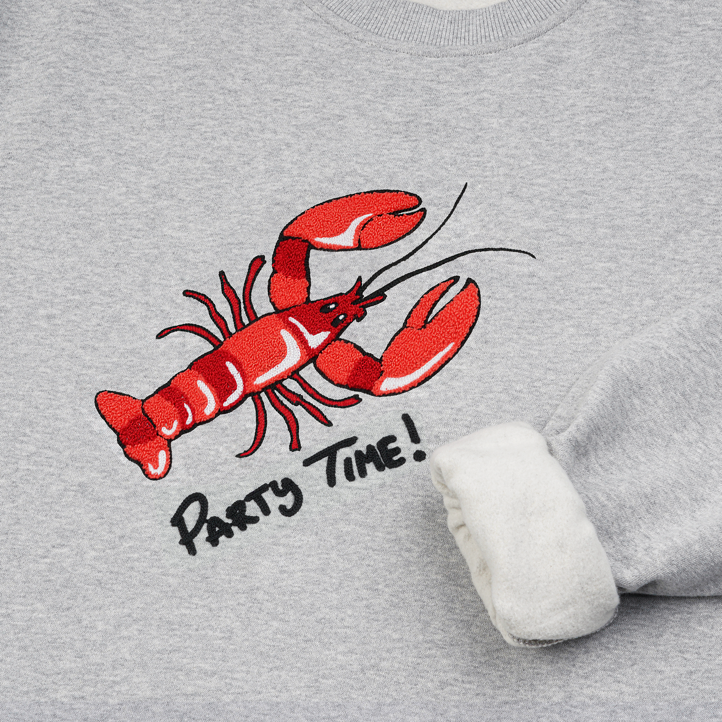 SWEATSHIRT ADULT LOBSTER Grau meliert