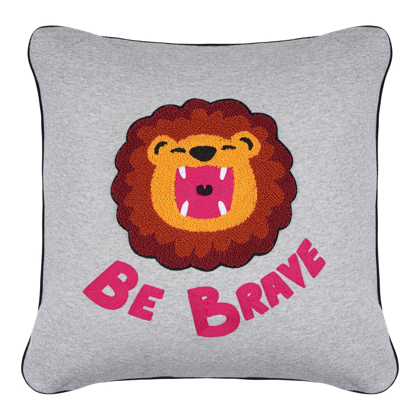 KIDS SWEATSHIRT LION Grau meliert