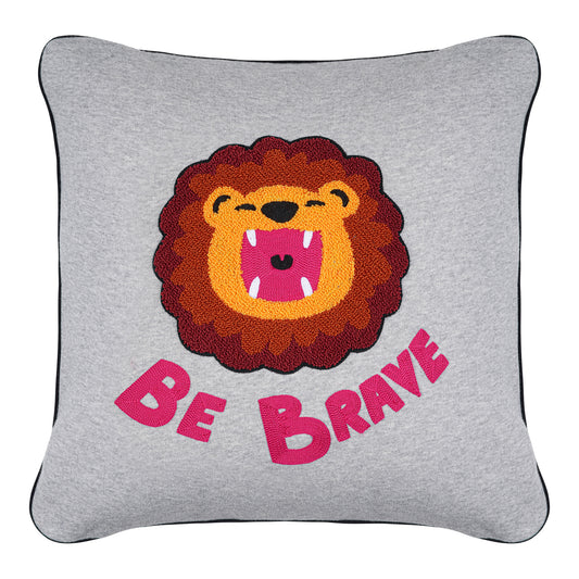 KIDS SWEATSHIRT LION Grau meliert