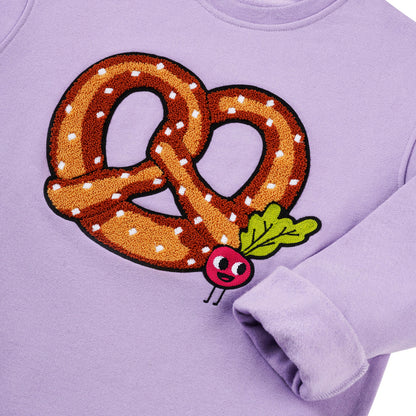 Kids SWEATSHIRT PRETZEL Lavendel