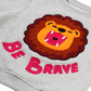 KIDS SWEATSHIRT LION Grey Melange