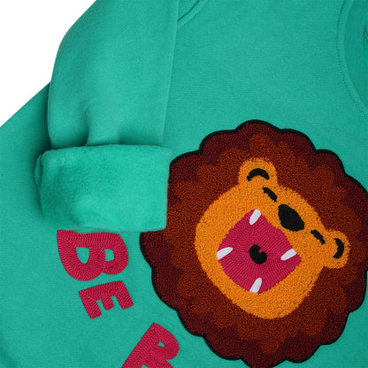 KIDS SWEATSHIRT LION Jungle Green