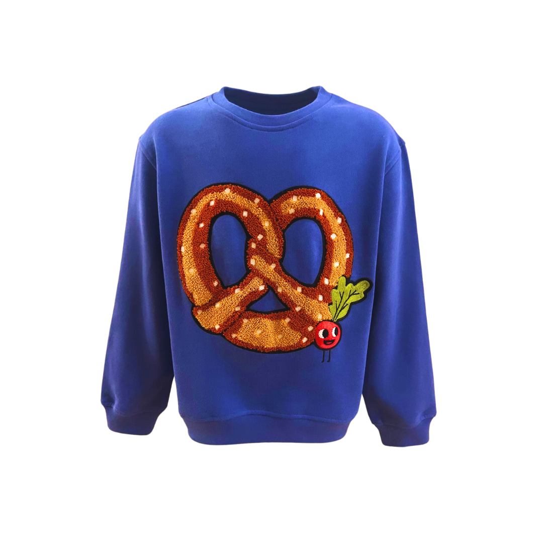 NEU! Kids SWEATSHiRT PRETZEL Royal Blue