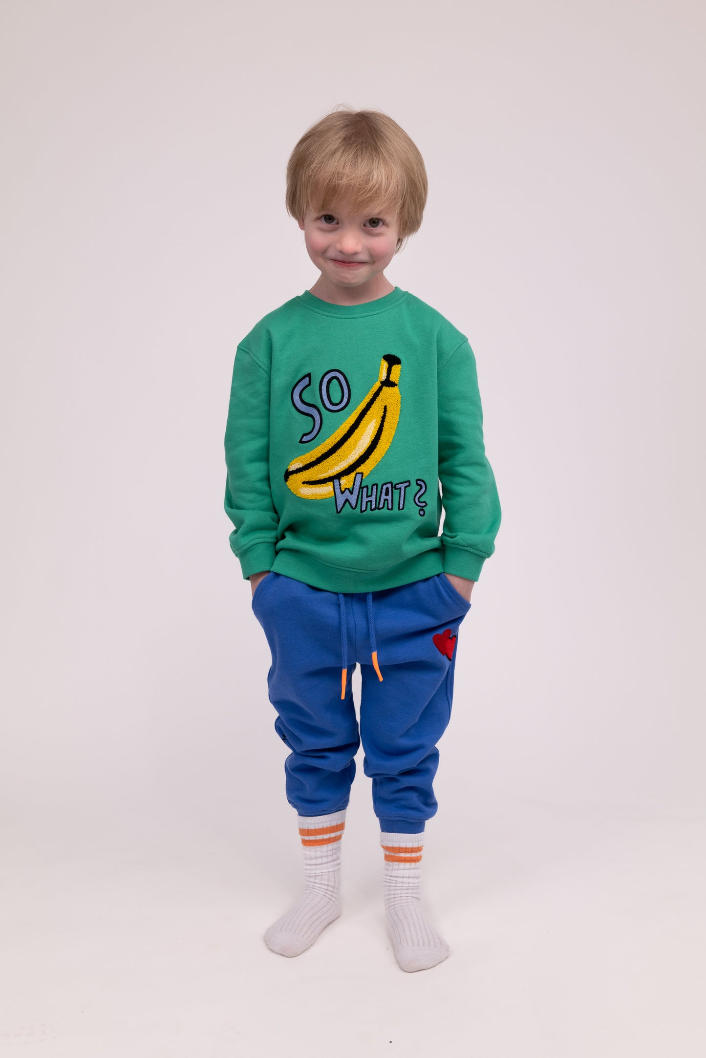 KIDS SWEATSHIRT BANANA Jungle Green